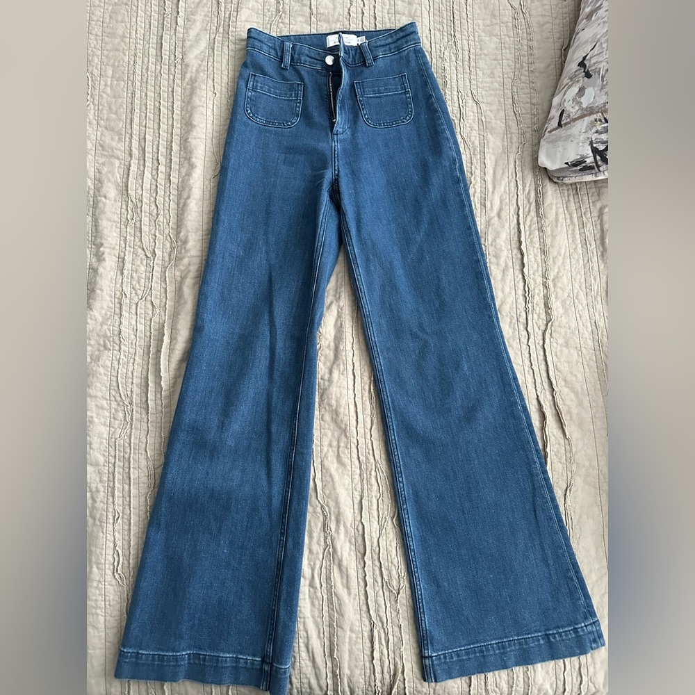& Other Stories Blue Flare Jeans